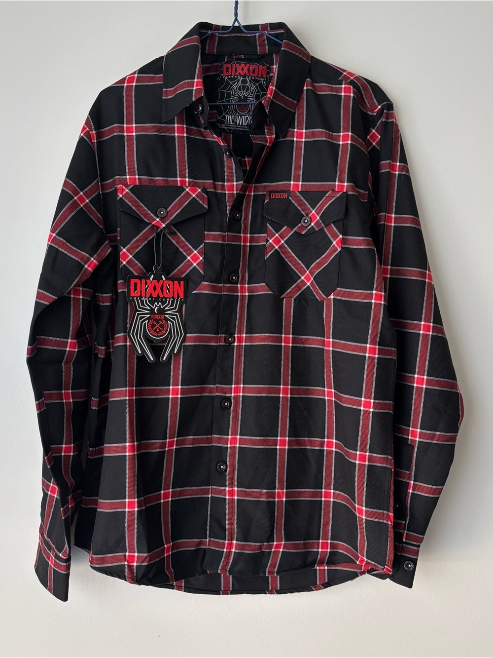 DIXXON Black & Red Plaid Lightweight Shirt Jacket Size Small NWT